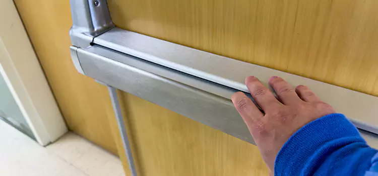Installing a Push Bar on a Door Alhambra